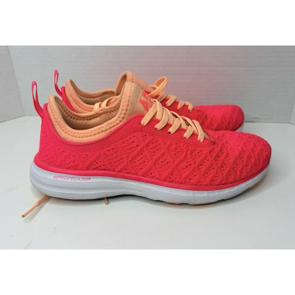 APL Techloom Phantom Running Shoes Size 8 Pink White Running Athleisure Gym